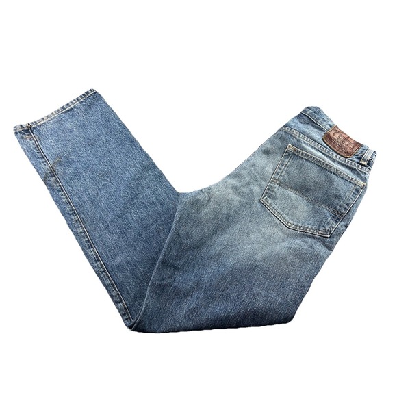 Polo Ralph Lauren Jeans Mens 33x32 Blue Classic Fit Straight Leg Made In USA - Picture 1 of 16